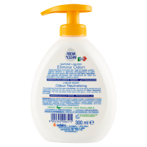Fresh & Clean Sapone Liquido Elimina Odori 300 ml