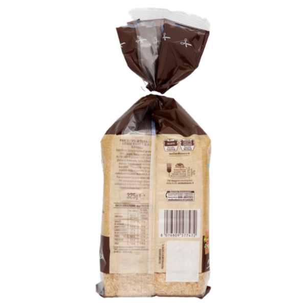 Mulino Bianco Cuor di Pane Pane Integrale Ideale per Tramezzino Nuova Morbidezza 325g