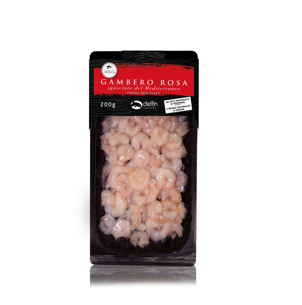 GAMBERI ROSA DEL MEDITERRANEO SURGELATI DELFIN GR.200