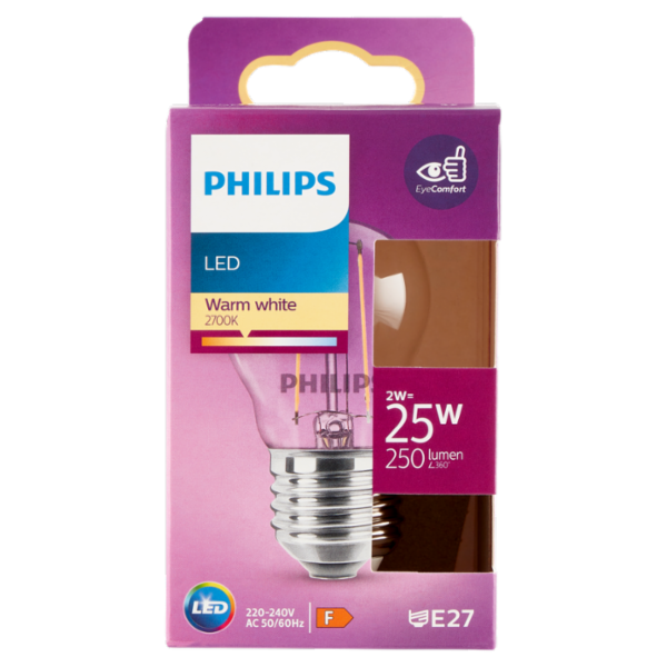 Philips Led sfera filamento 25W E27 2700K