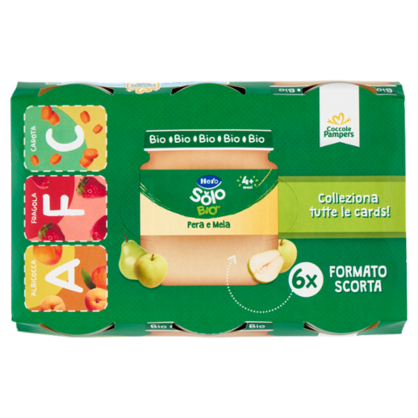 Hero Solo Bio Pera e Mela 6 x 120 g