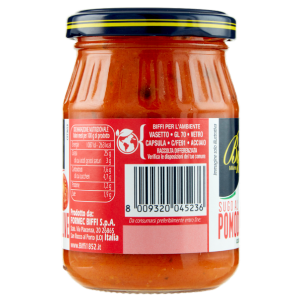Biffi Che Sugo! Sugo al Pomodoro e Olive con capperi 190 g