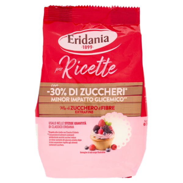 Eridania per Ricette Mix di Zucchero & Fibre Extrafine 500 g