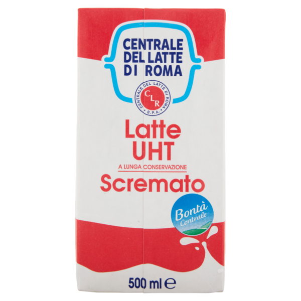 Centrale del Latte di Roma Latte UHT a Lunga Conservazione Scremato 500 ml