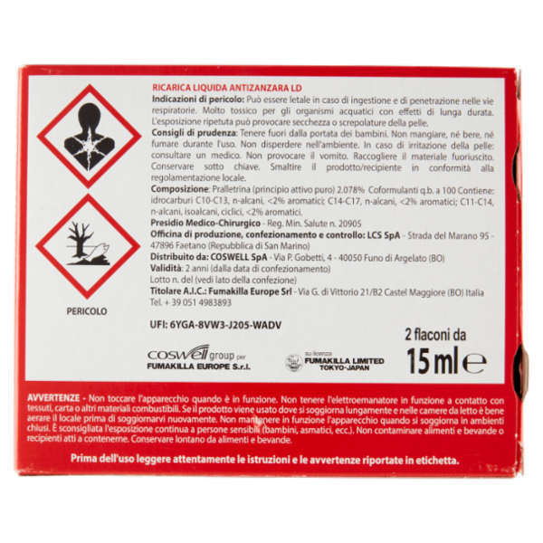 VAPE 2 Elettroemanatori Liquido Classic + 2 Ricariche da 15 ml