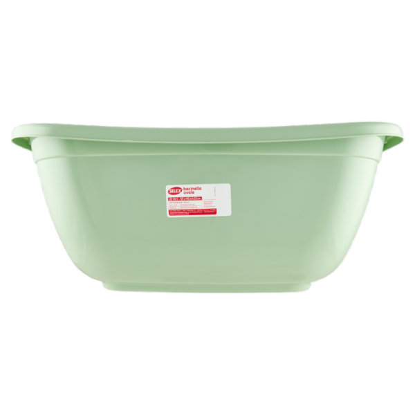 Selex Bacinella Ovale Verde Cammeo 22 L