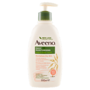 Aveeno Daily Moisturising Yogurt Body Cream Apricot Honey Scent 300 Ml