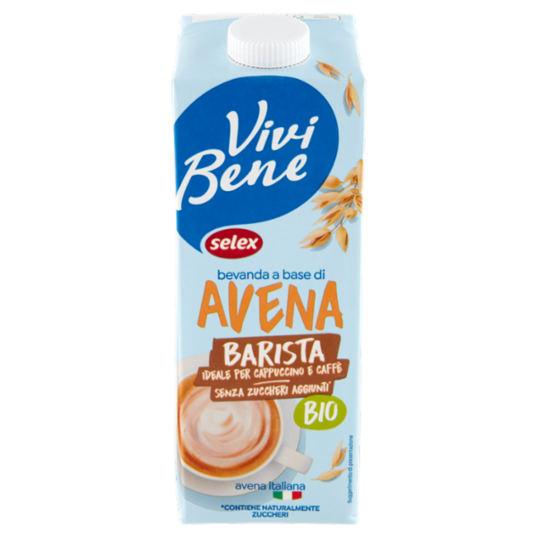 Selex Vivi Bene Bevanda a Base di Avena Barista Biologica 1 L