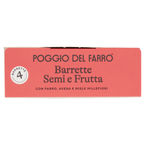 Poggio del Farro Barrette Semi e Frutta 4 x 25 g