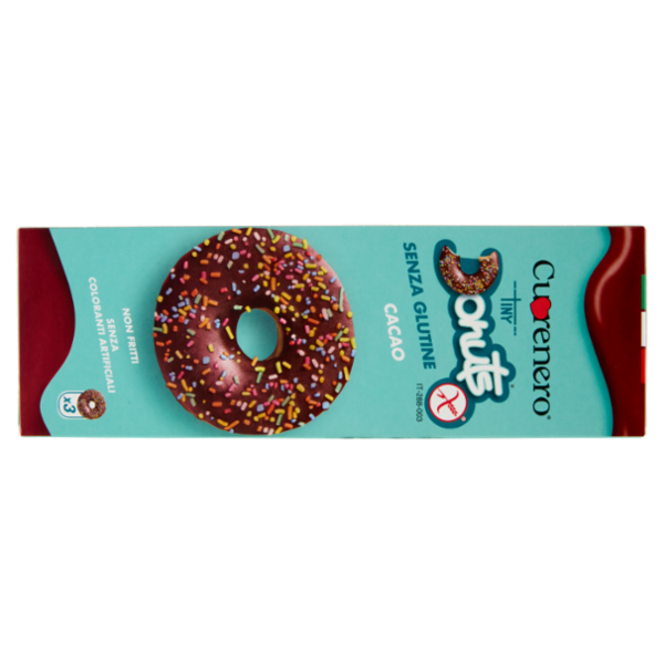 Cuorenero Tiny Donuts Senza Glutine Cacao 3 x 37 g
