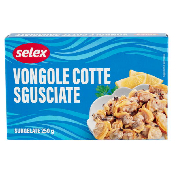 Selex Vongole Cotte e Sgusciate Surgelate 250 g