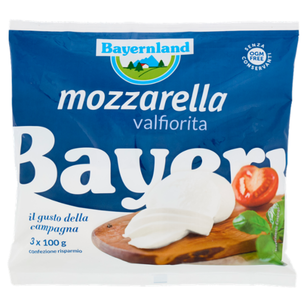 Bayernland mozzarella valfiorita 3 x 100 g
