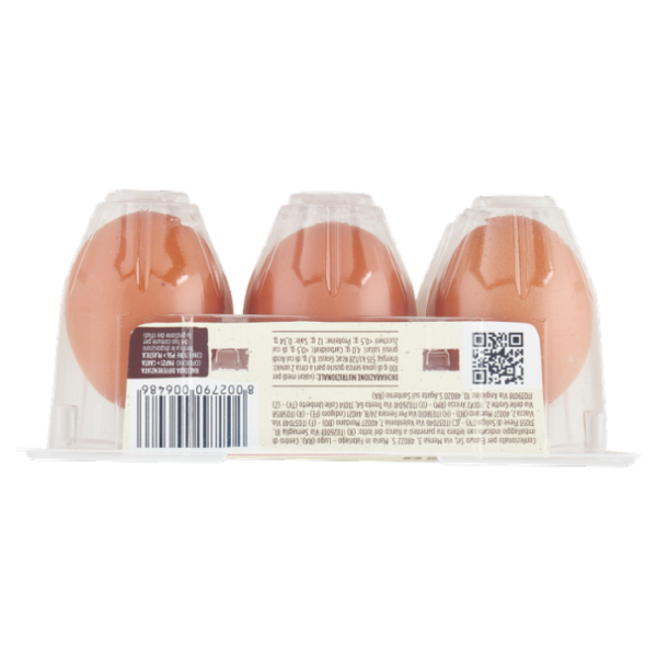 le Naturelle 6 Uova Fresche da Allevamento a Terra Grandi