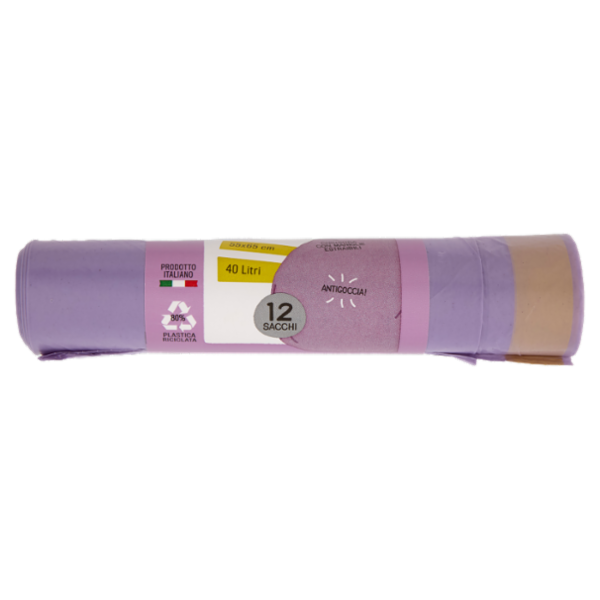 Consilia Sacchi Pattumiera Rosa con Maniglie Cm 55x65 12 pezzi