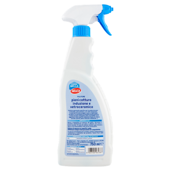 Selex Casa Bella Pulitore per Piani di Cottura ad Induzione e Vetroceramica 750 ml