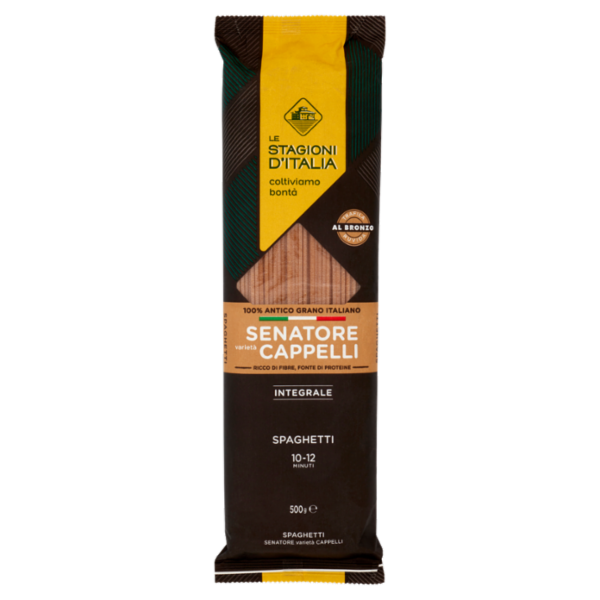 Le Stagioni d'Italia Senatore varietà Cappelli Integrale Spaghetti N° 102 500 g