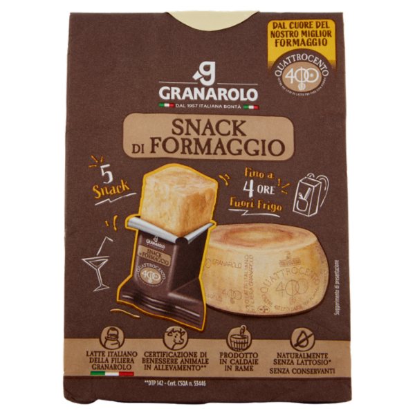Granarolo Quattrocento Snack di Formaggio 5 x 20 g