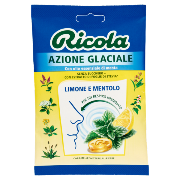 Ricola Azione Glaciale Limone e Mentolo 70 g