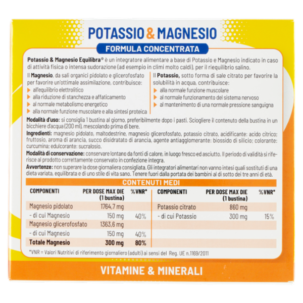 equilibra Potassio & Magnesio Bustine Monodose 20 x 7 g