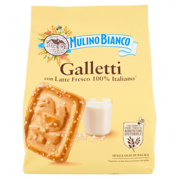 Mulino Bianco Galletti Biscotti con Latte Fresco 100% Italiano 800g