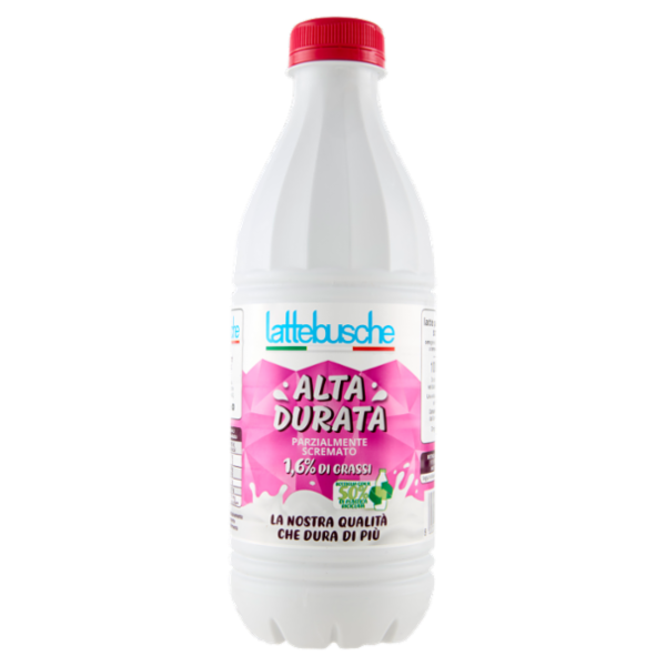 lattebusche Alta Durata Parzialmente Scremato 1,6% di Grassi 1000 ml