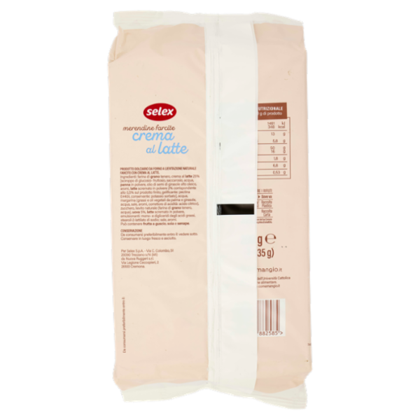 Selex Merendine con Crema al Latte 8x35 g