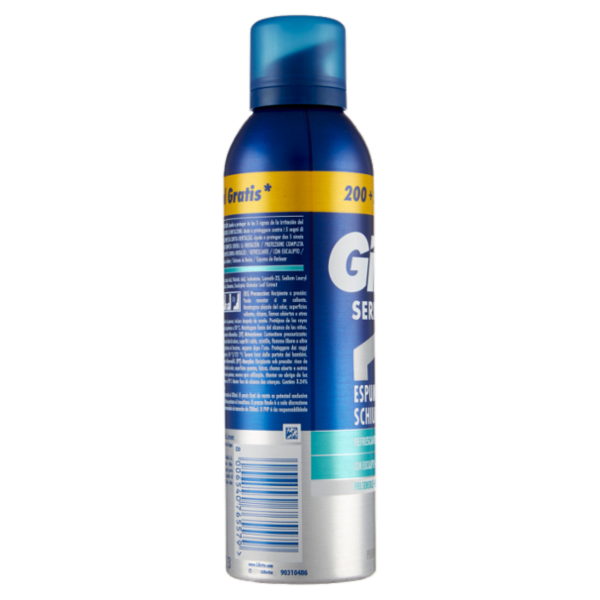 Gillette Series Schiuma da Barba Rinfrescante, 200 + 50ml Gratis