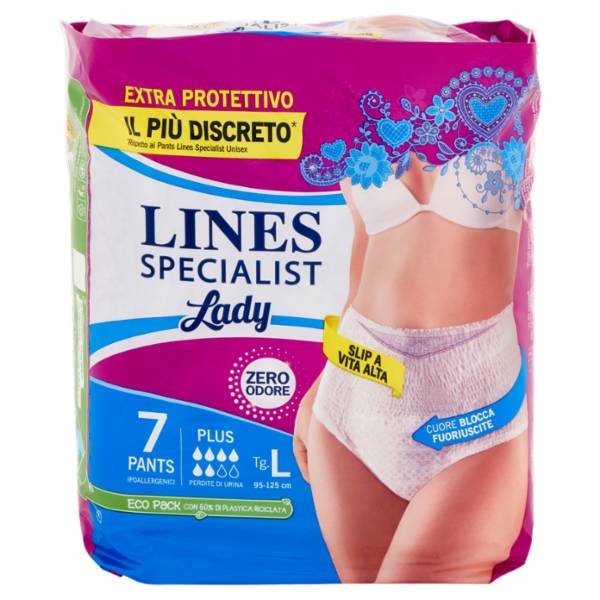 Lines Specialist Lady Pants Plus Tg.L 7 pz