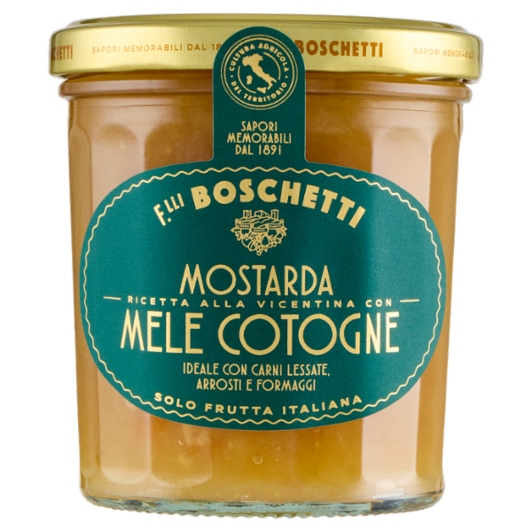 F.lli Boschetti Mostarda Ricetta alla Vicentina con Mele Cotogne 350 g