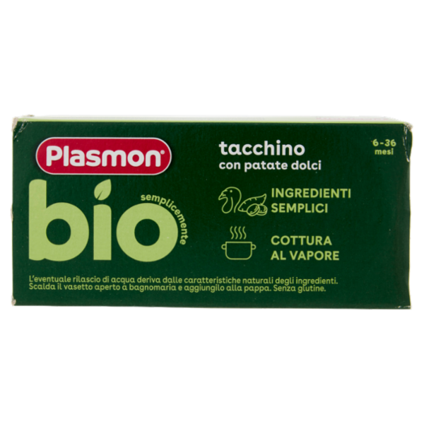 Plasmon semplicemente bio tacchino con patate dolci 2 x 80 g