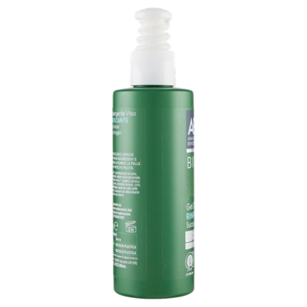 Armonia & Benessere Gel Detergente Viso Rinfrescante Bio con Succo di Aloe e Olio di Argan 200 ml