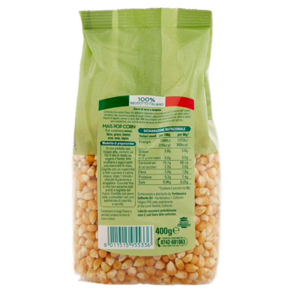 Colfiorito Mais Pop Corn 400 g