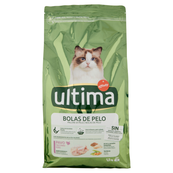 ultima Cat Palline di Pelo Tacchino 1,5 kg