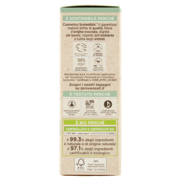 I Provenzali Bio Siero Viso Multiattivo Biologico Lavanda Ligure 30 mL