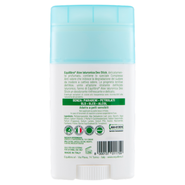 equilibra Aloe Ialuronica Deo Stick Freschezza 50 ml