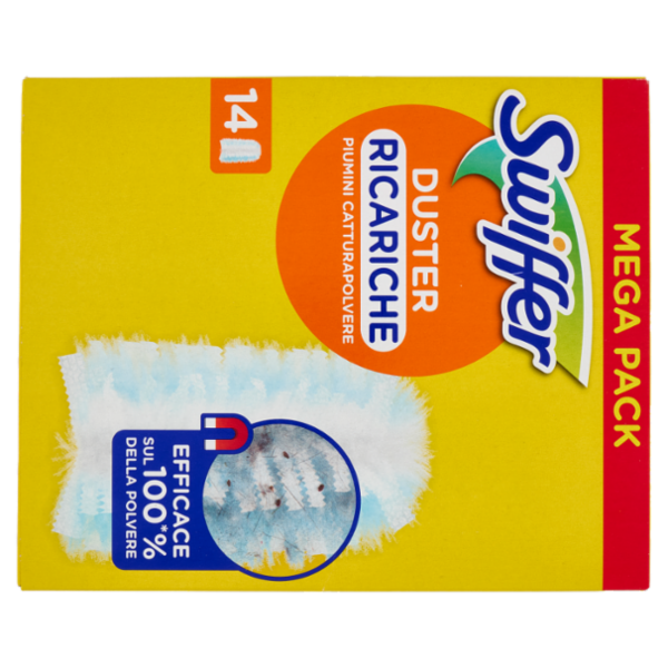 Swiffer Duster Cattura Polvere - Ricarica 14 Piumini per spolverare