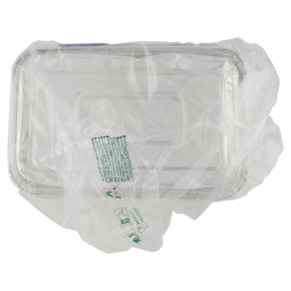 Vanto Contenitore in Alluminio 20x12x2,5 cm 100 pezzi