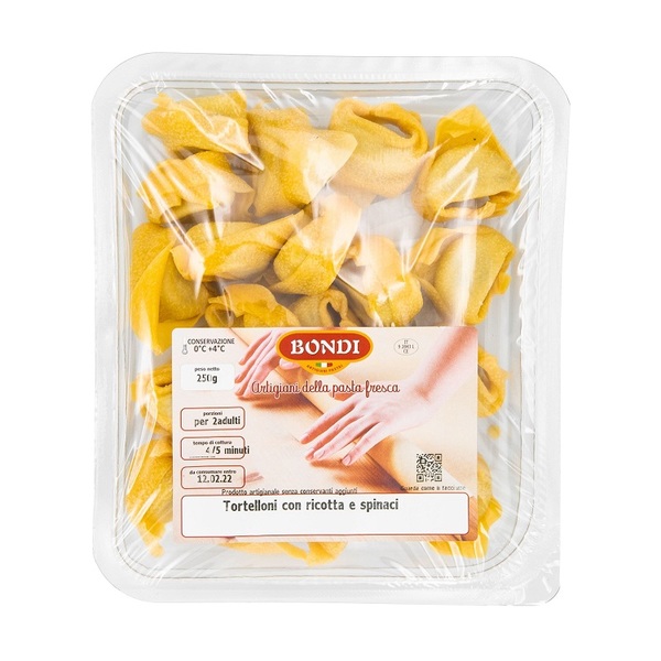 Bondi Tortelloni con Ricotta e Spinaci 250 g