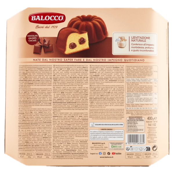 Balocco Torte in Festa Voglia di Cioccolato 400 g
