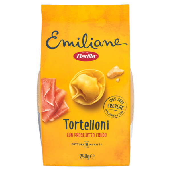 Barilla Emiliane Tortelloni con Prosciutto Crudo e Parmigiano Reggiano 250 g