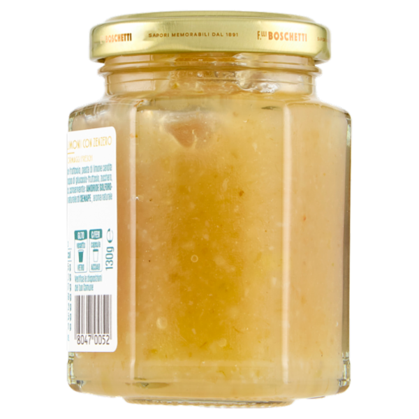 F.lli Boschetti Salsa Senapata Specialità al Limone e Zenzero 130 g