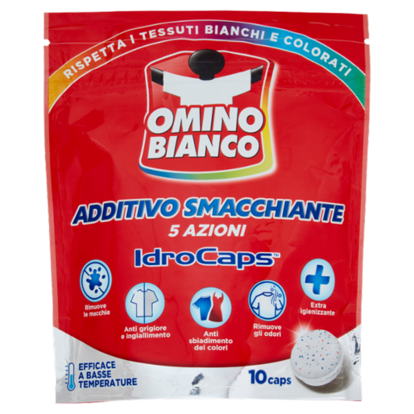 Omino Bianco Additivo Smacchiante IdroCaps 10 caps 200 g