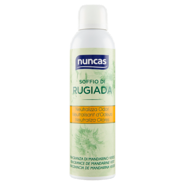 nuncas Soffio di Rugiada Neutralizza Odori Fragranza di Mandarino Verde 250 ml