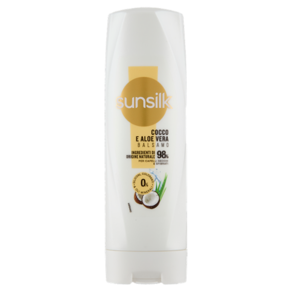 sunsilk Balsamo Cocco e Aloe Vera per Capelli Secchi e Sfibrati 200 mL