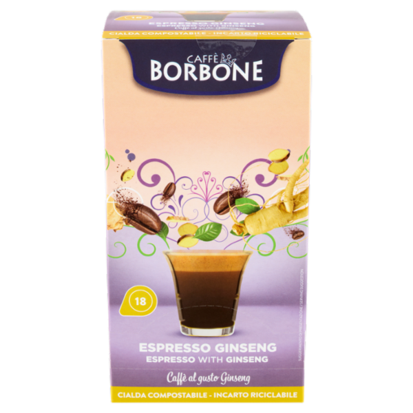 Caffè Borbone Espresso Ginseng Cialda Compostabile 18 x 7 g