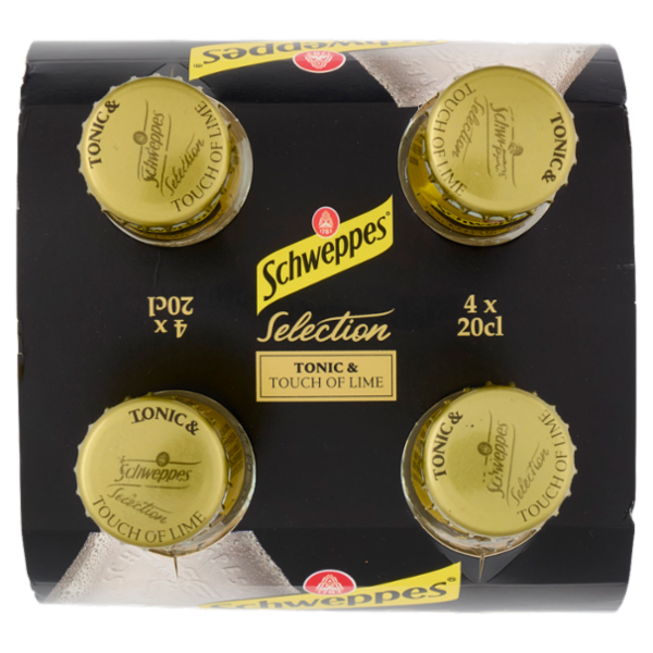 Schweppes Selection Tonic & Touch of Lime cluster 4 x 0,20L OW