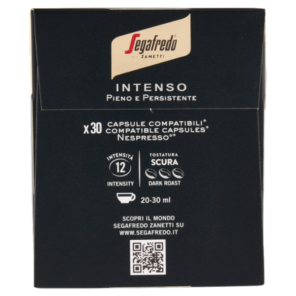 Segafredo Zanetti Espresso Intenso Capsule Compatibili Nespresso* 30 x 5,1 g