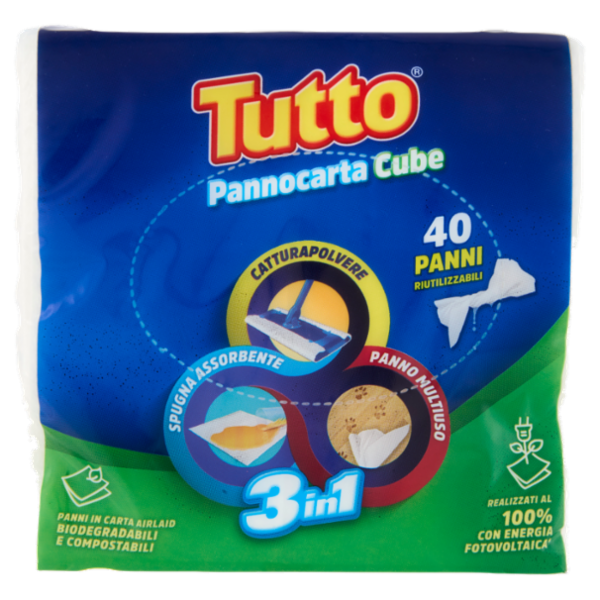 Tutto Pannocarta Cube 3in1 40 pz
