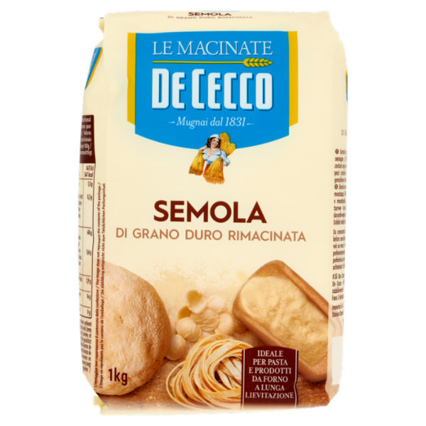 De Cecco Le Macinate Semola di Grano Duro Rimacinata 1 Kg
