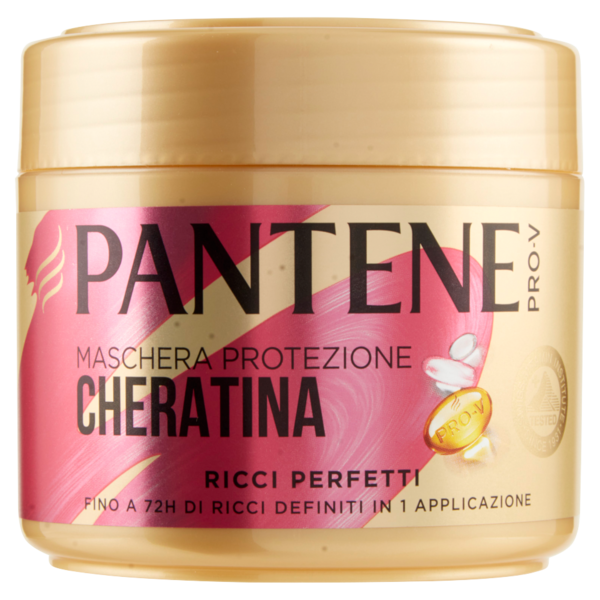 Pantene Maschera Capelli Protezione Cheratina Ricci Perfetti 300 ml
